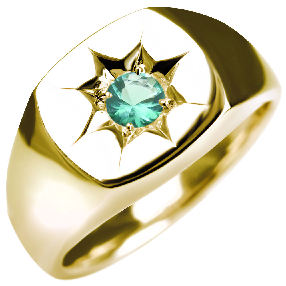 楽天市場】指輪 ゴールド エメラルド リング 10金 5月誕生石