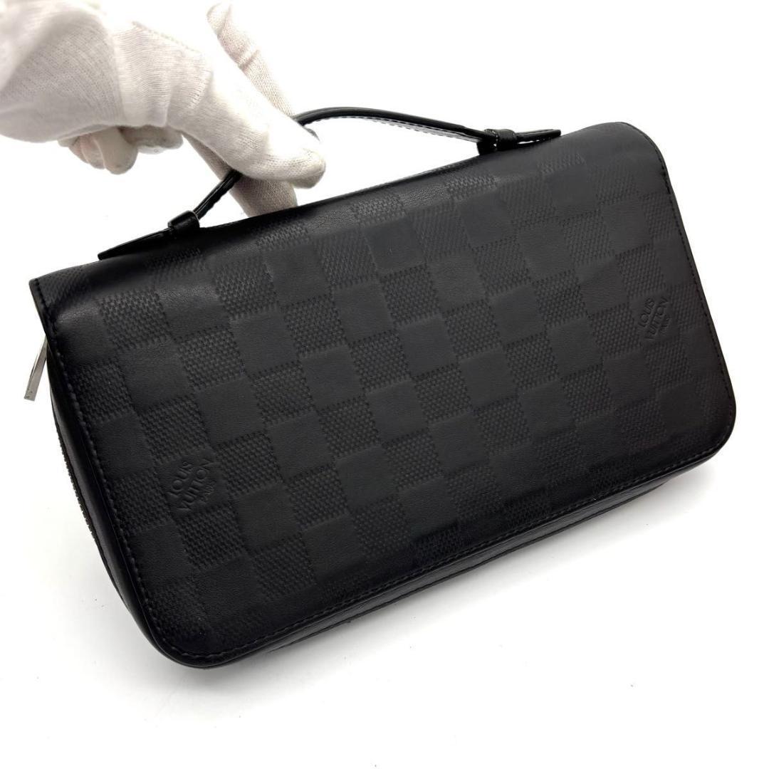 ルイヴィトン ダミエ アンフィニ ジッピーXL 長財布 オニキス 黒