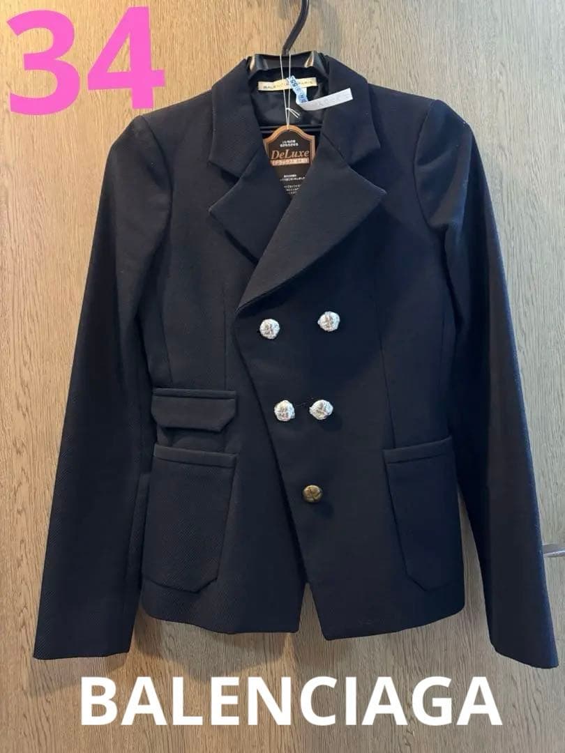 BALENCIAGAジャケット 直営店*BALENCIAGA*POLITICAL CAMPAIGN VARSITY ジャケット黒