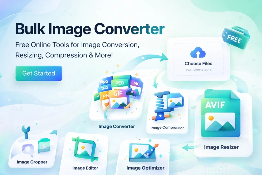 Bulk Image Converter, Compressor, Resizer & Crop Tool