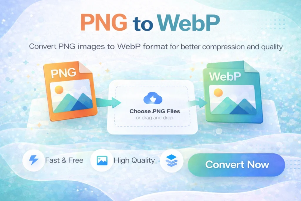 Free PNG to WebP Converter Online — Convert PNG to WebP Without Quality Loss